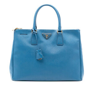 Pre-Loved Prada Large Saffiano Lux Galleria Double Zip Satchel
